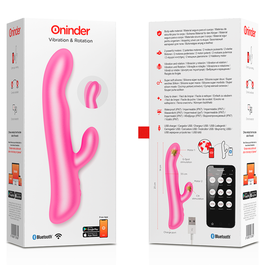 ONINDER - OSLO VIBRACIÓN Y ROTACIÓN CON APP - Clítorix