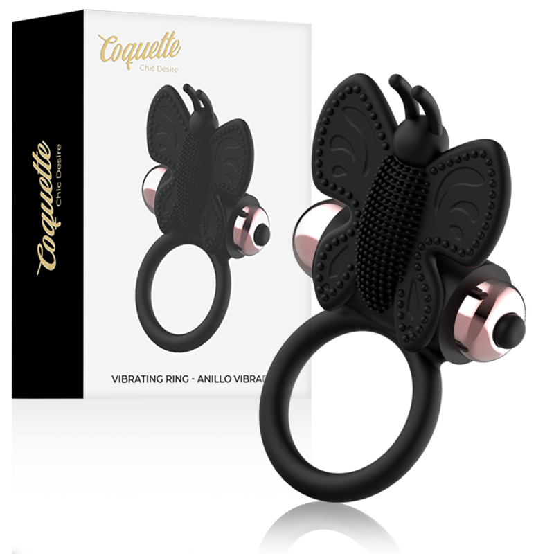 COQUETTE CHIC DESIRE - COCK RING BUTTERFLY ANILLO VIBRADOR