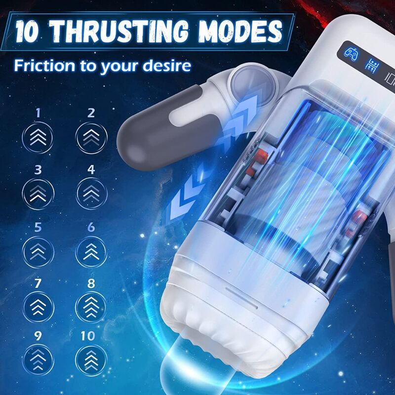GAME CUP - MASTURBADOR MASCULINO CON VIBRACIÓN Y FUNCIÓN CALOR CON SOPORTE PARA MÓVILES
