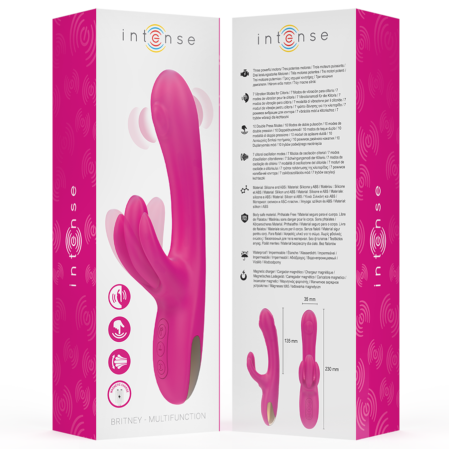 INTENSE - BRITNEY VIBRADOR MULTIFUNCIÓN RABBIT 23 CM