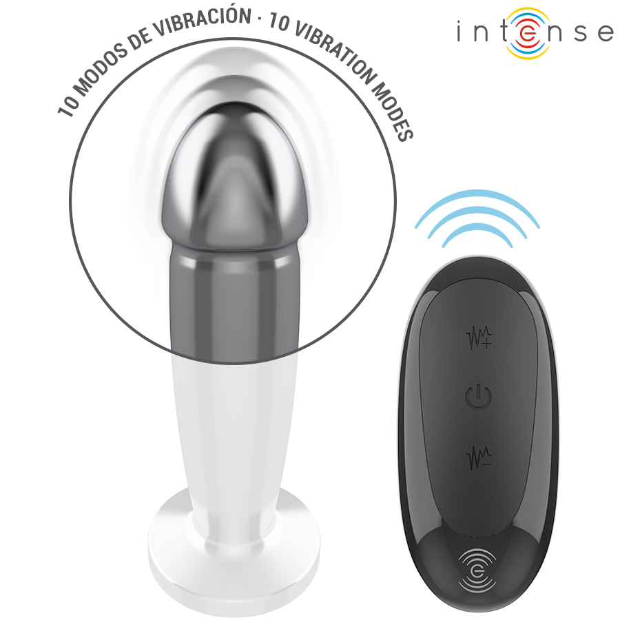 INTENSE - PLUG ANAL 10 VIBRACIONES (DILDO)