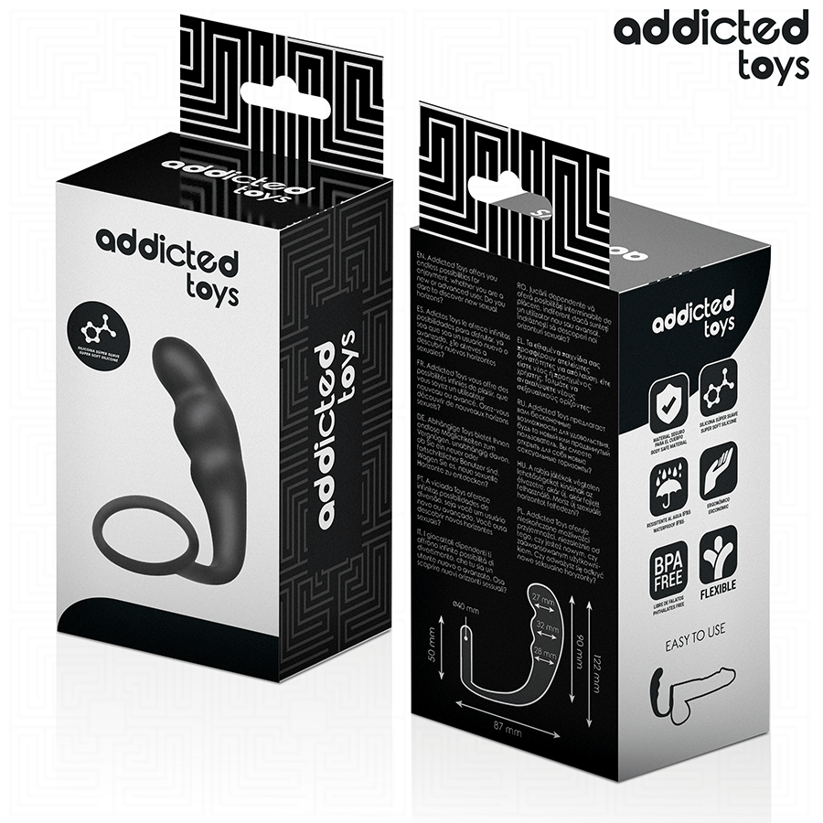 ADDICTED TOYS - PLUG ANAL CON ANILLO SILICONA