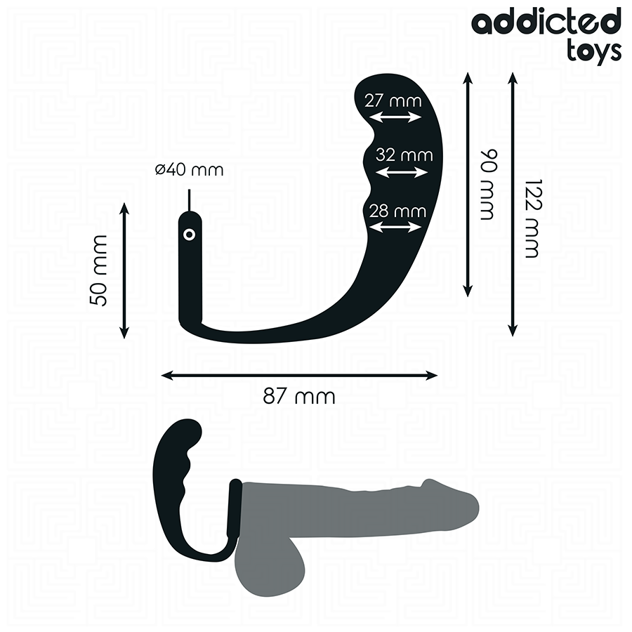 ADDICTED TOYS - PLUG ANAL CON ANILLO SILICONA