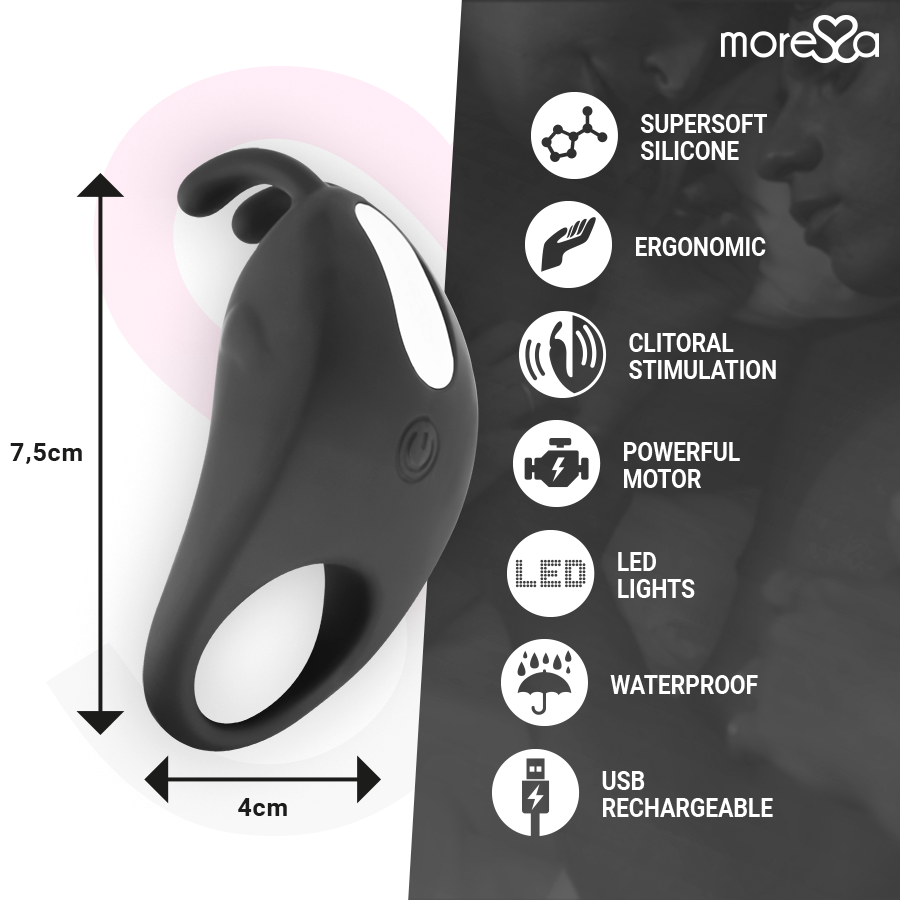 MORESSA - BRAD PREMIUM SILICONE RECARGABLE
