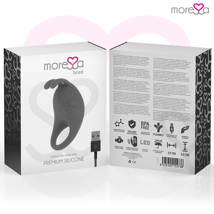 MORESSA - BRAD PREMIUM SILICONE RECARGABLE