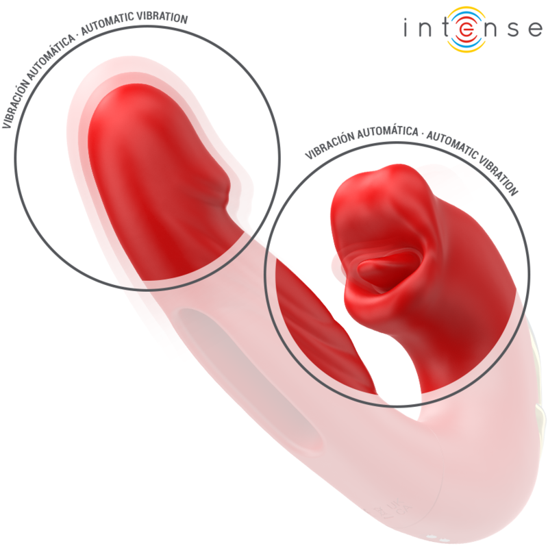 INTENSE - NATHY VIBRADOR DOBLE CON BOCA ESTIMULADORA MULTIFUNCIÓN