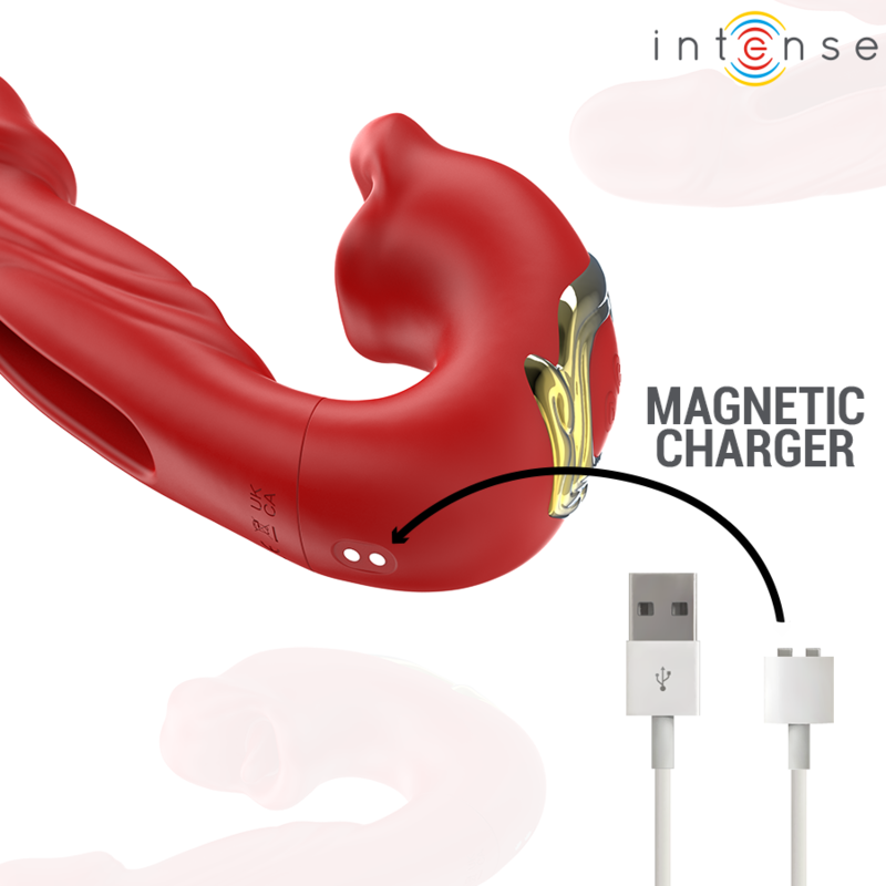INTENSE - NATHY VIBRADOR DOBLE CON BOCA ESTIMULADORA MULTIFUNCIÓN