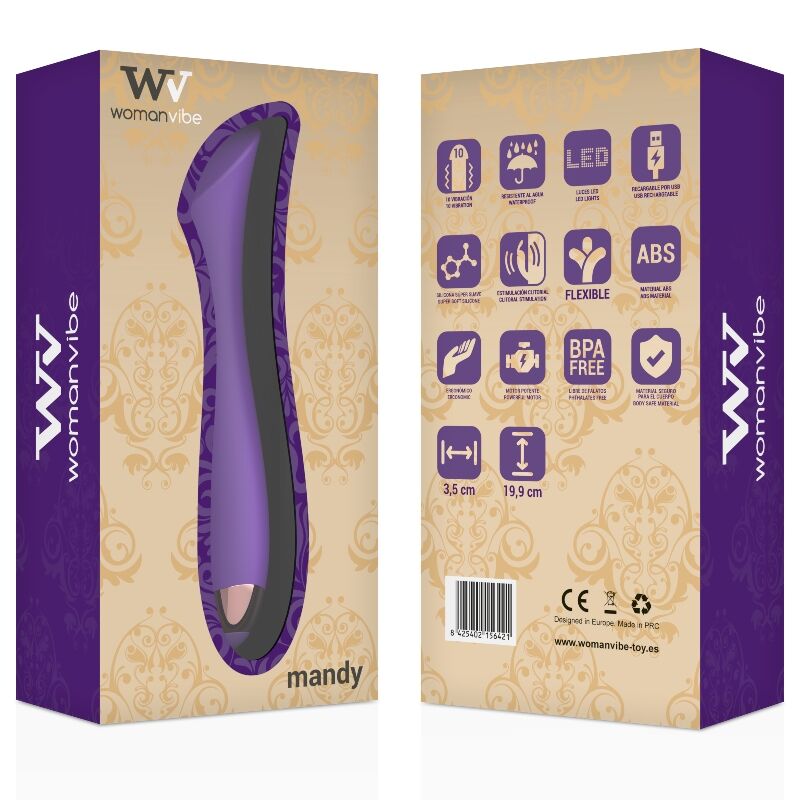 WOMANVIBE - MANDY VIBRADOR RECARGABLE SILICONA