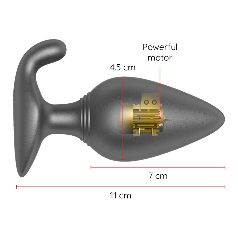 ONINDER - RIO PLUG ANAL VIBRADOR NEGRO CON APP