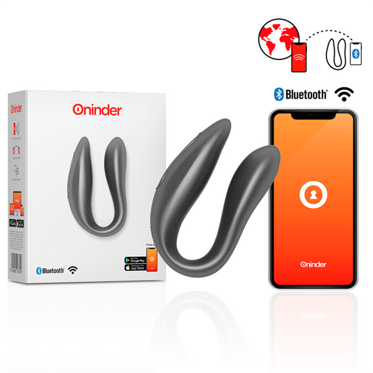 ONINDER LISBOA ESTIMULADOR PUNTO G & CLÍTORIS NEGRO - APP GRATUITA
