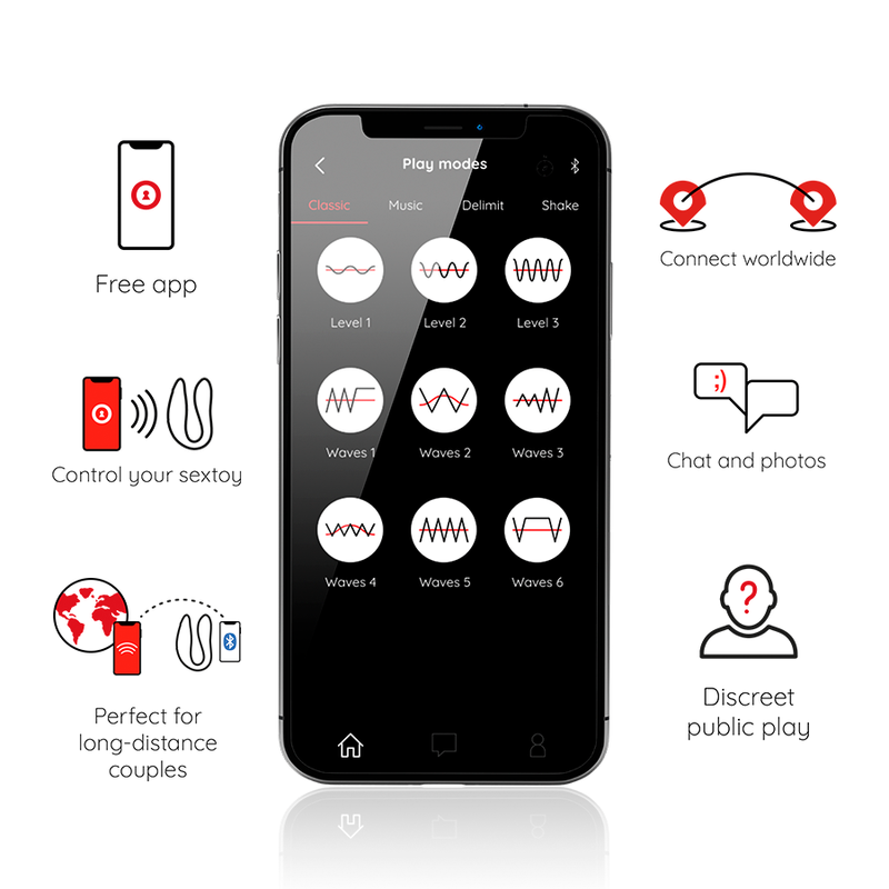 ONINDER LISBOA ESTIMULADOR PUNTO G & CLÍTORIS NEGRO - APP GRATUITA