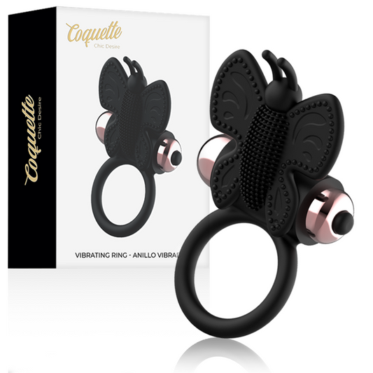 COQUETTE CHIC DESIRE - COCK RING BUTTERFLY ANILLO VIBRADOR