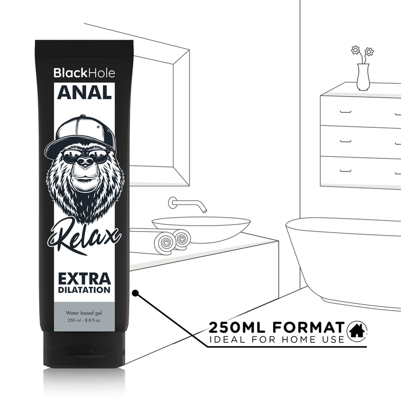 BLACK HOLE - GEL BASE AGUA DILATACIÓN ANAL