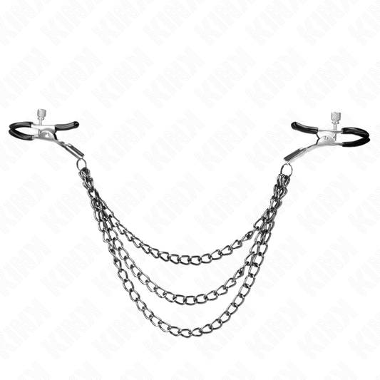 KINK - PINZAS PARA PEZONES CON TRIPLE CADENA