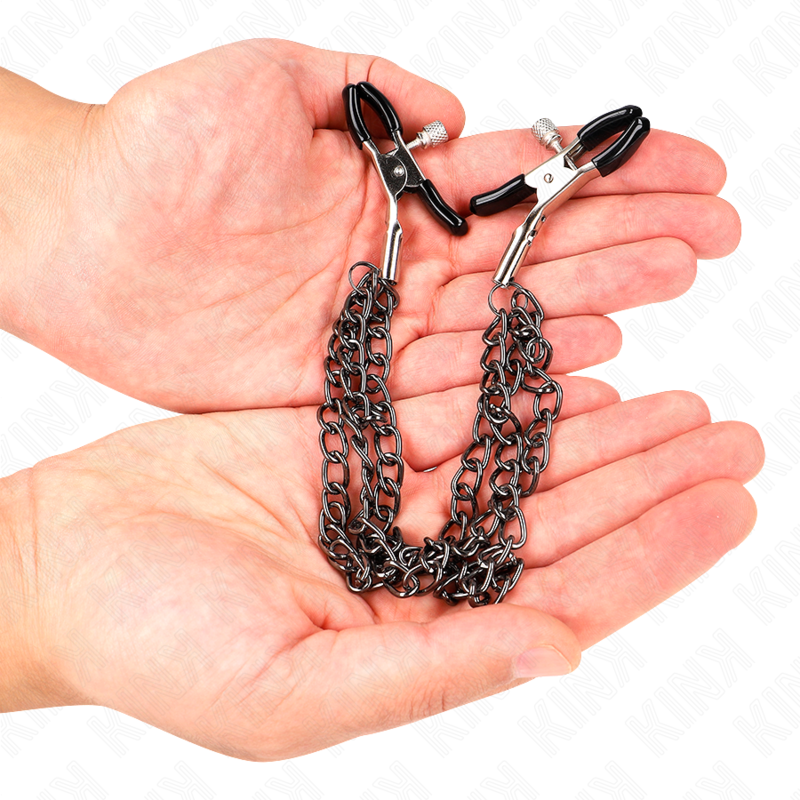 KINK - PINZAS PARA PEZONES CON TRIPLE CADENA