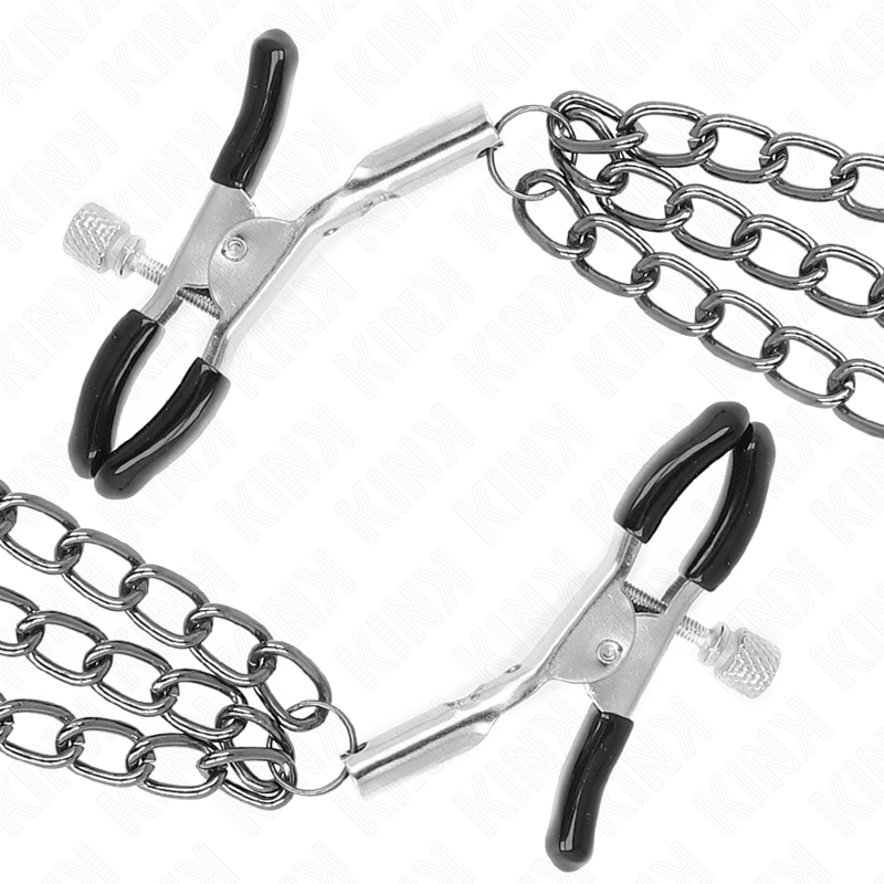 KINK - PINZAS PARA PEZONES CON TRIPLE CADENA