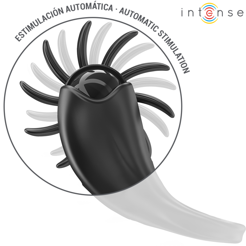 INTENSE - MABEL ANILLO VIBRADOR 10 VIBRACIONES CON ESTIMULADOR DE CLÍTORIS