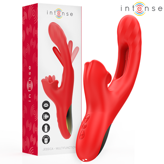 INTENSE - JESSICA VIBRADOR MULTIFUNCIÓN ESTIMULACIÓN CLÍTORIS 24.8 CM