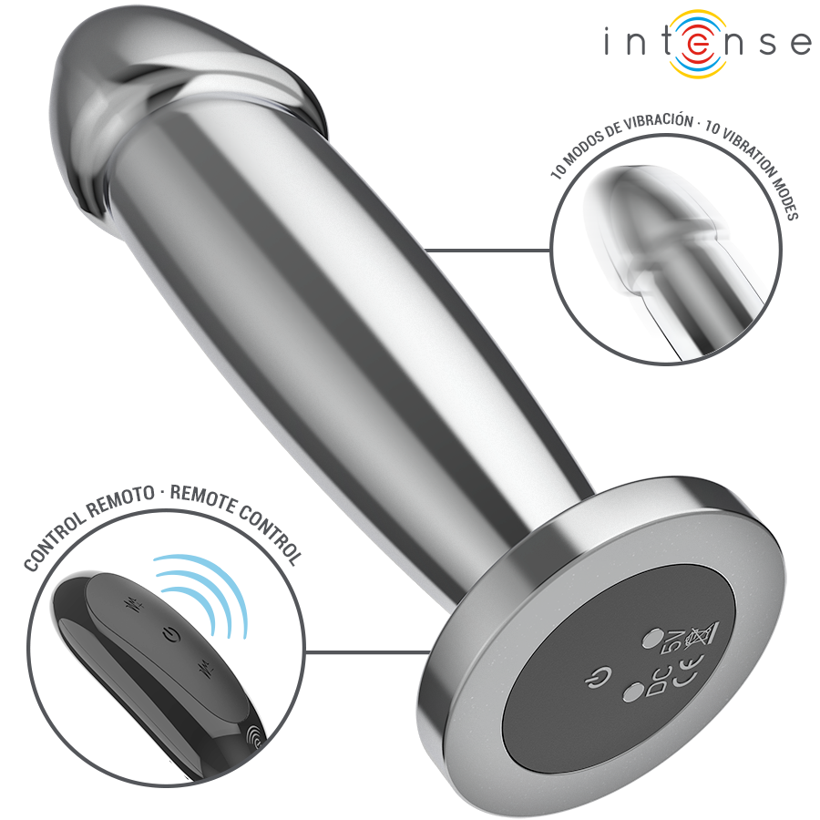 INTENSE - PLUG ANAL 10 VIBRACIONES (DILDO)