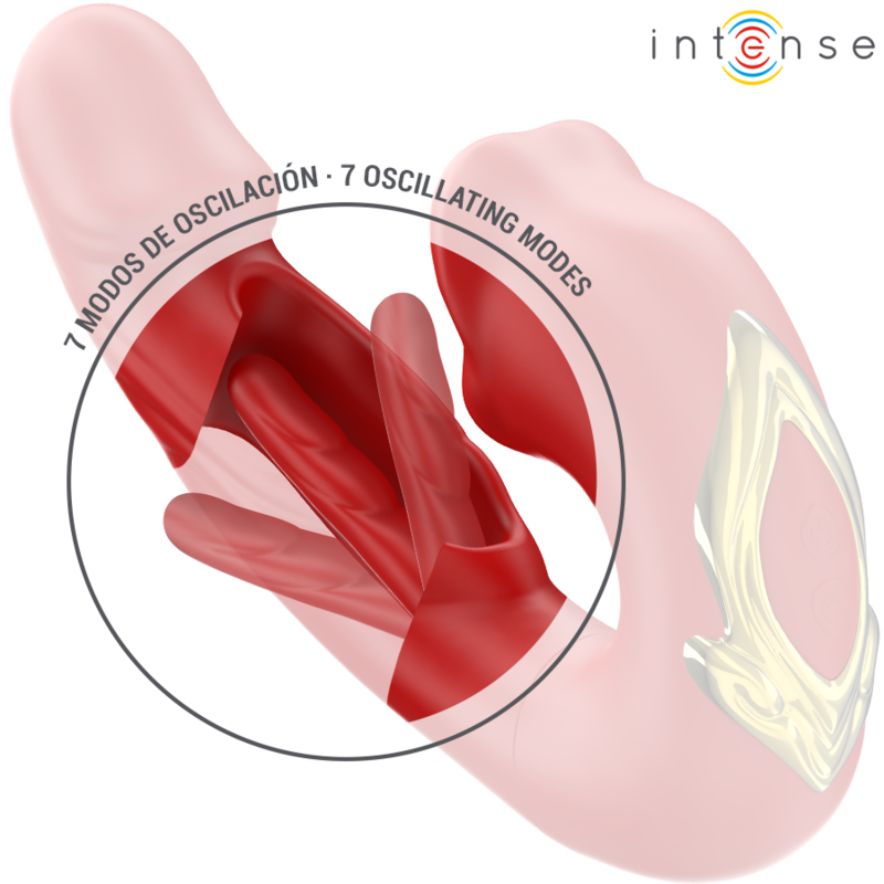 INTENSE - NATHY VIBRADOR DOBLE CON BOCA ESTIMULADORA MULTIFUNCIÓN